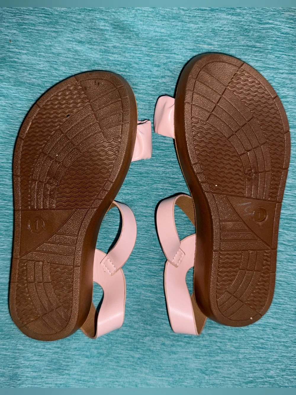 Lucky Brand Pink Ruched Strap Sandals